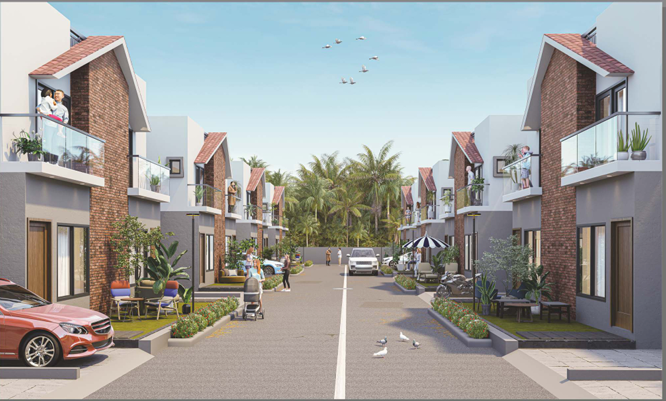 Modern luxury villas for families in Katargam — premium 3BHK bungalows in Green Nest with peaceful green surroundings and gated living